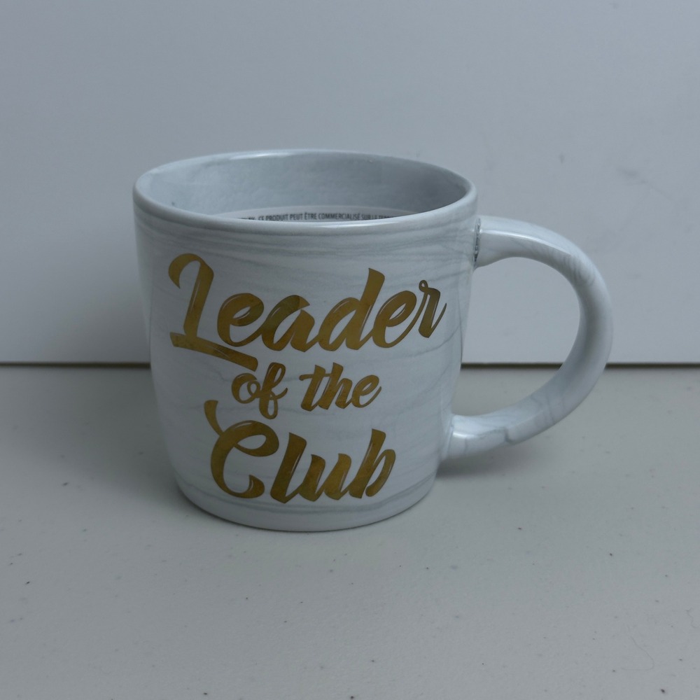 Disney Mug Mickey Mouse Leader of the Club Marble Gold Ceramic Coffee Cup 2Q19